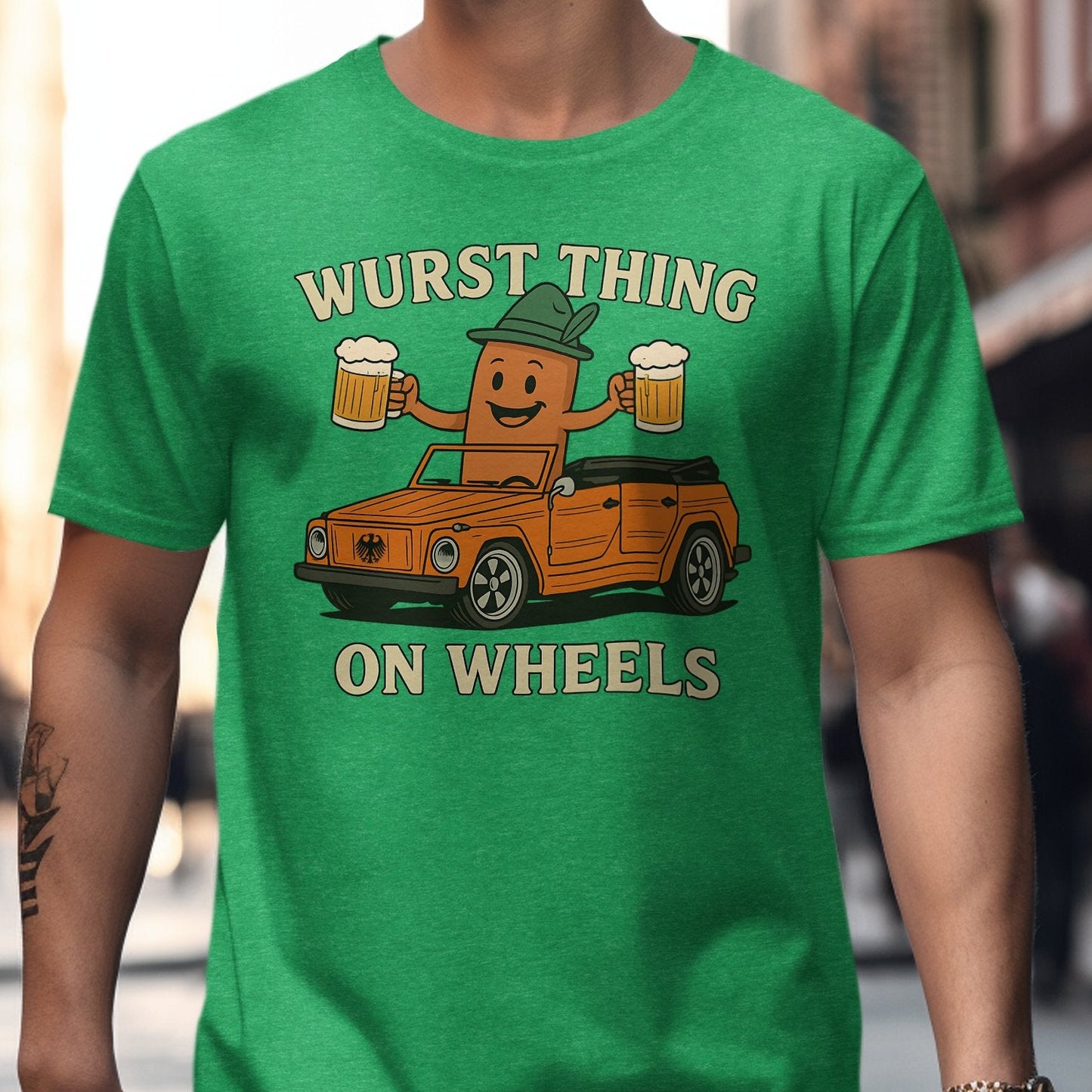 Wurst Thing on Wheels Graphic Tee Shirt product