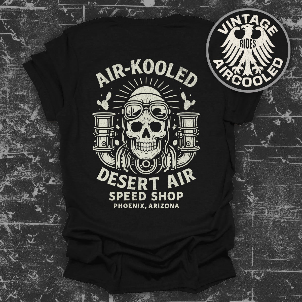Air-Kooled Desert Air Speed Shop Vintage T-Shirt product type
