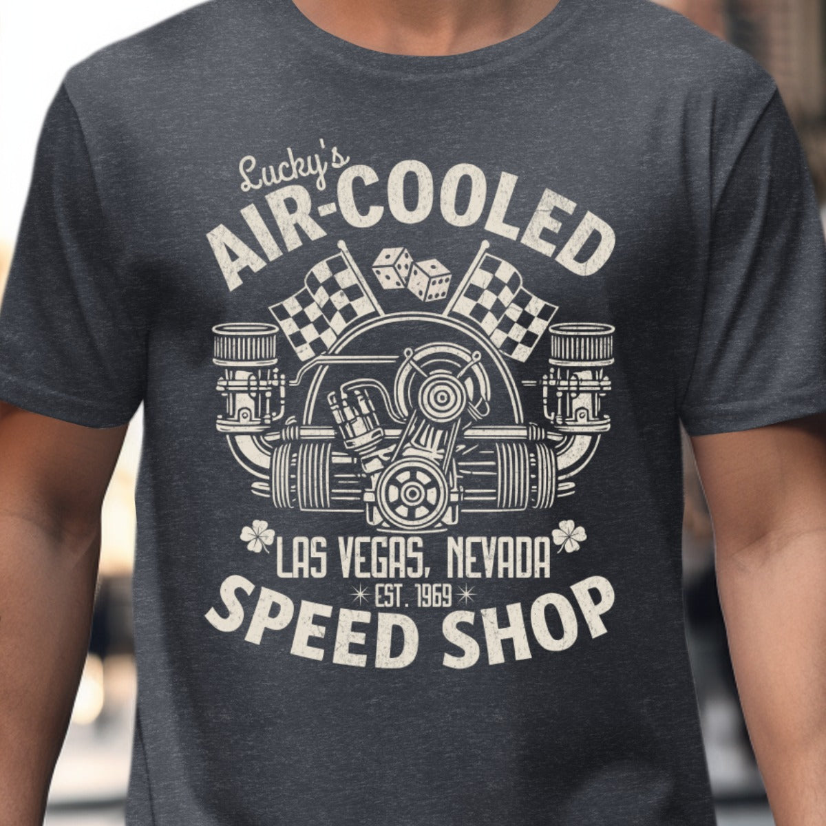 Lucky's Air-Cooled Speed Shop Las Vegas T-shirt product type
