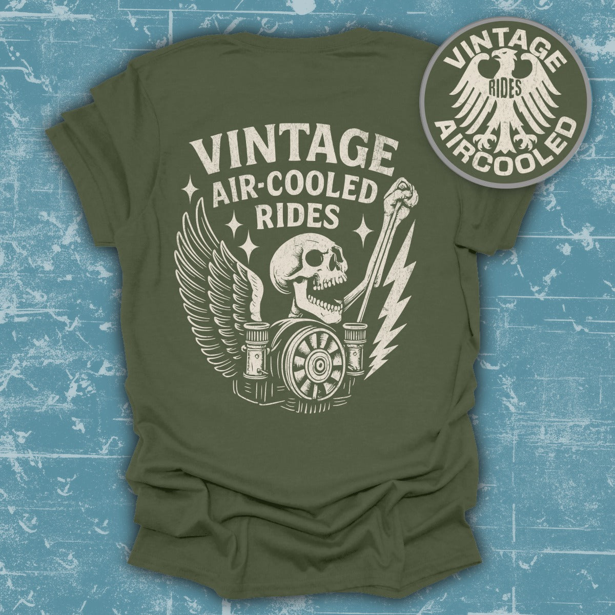 Vintage Air-Cooled Rides Graphic T-Shirt product