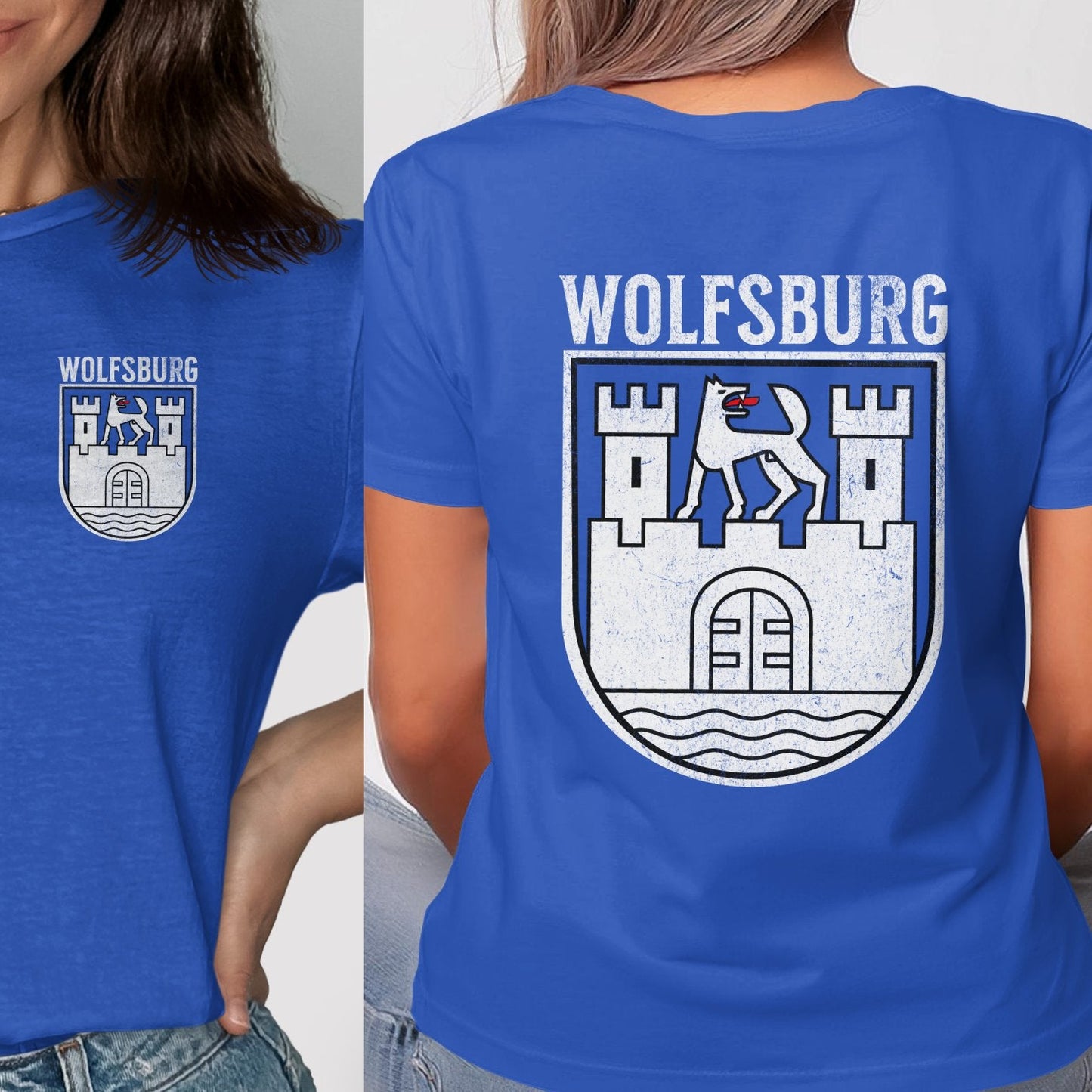 Wolfsburg Graphic Tee with Emblem on Front and Back product type