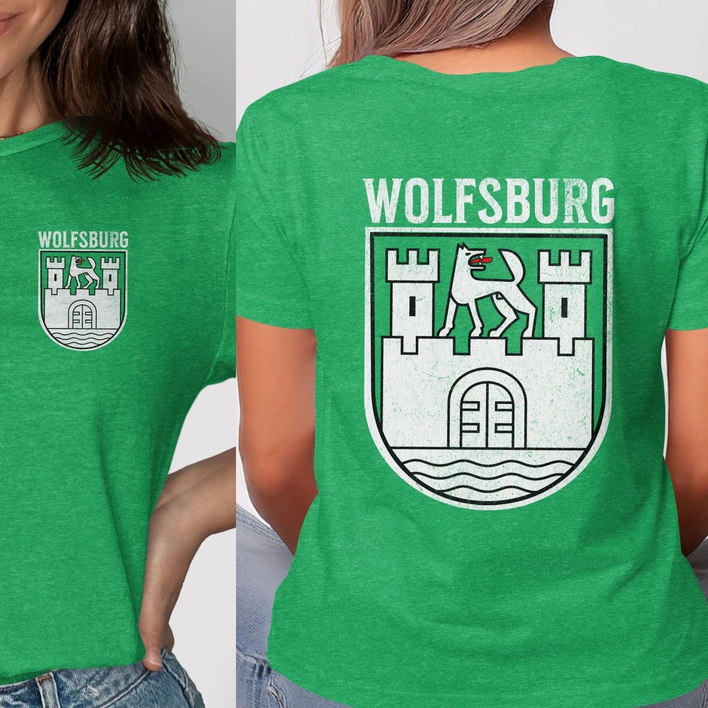 Wolfsburg Castle Green T-Shirt with Stylish Wolfsburg product type
