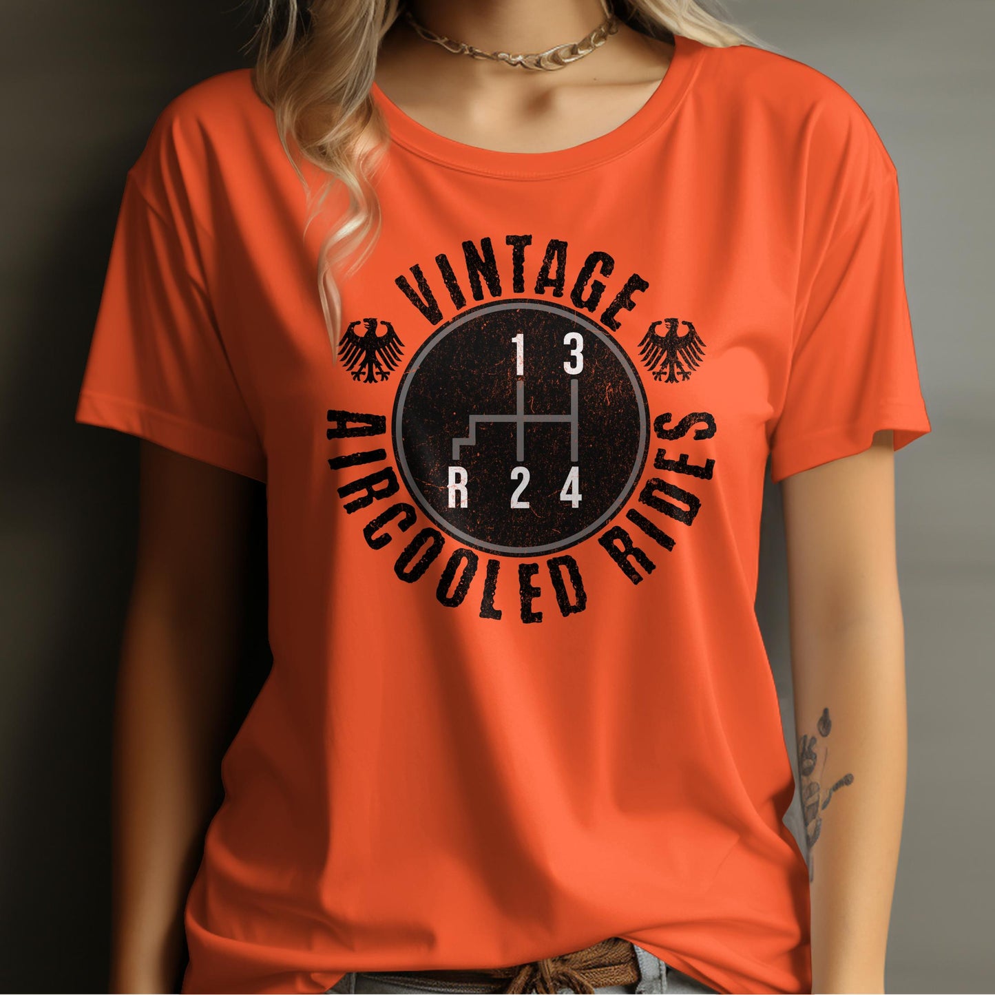 Vintage Aircooled Rides Graphic Tee Shirt product