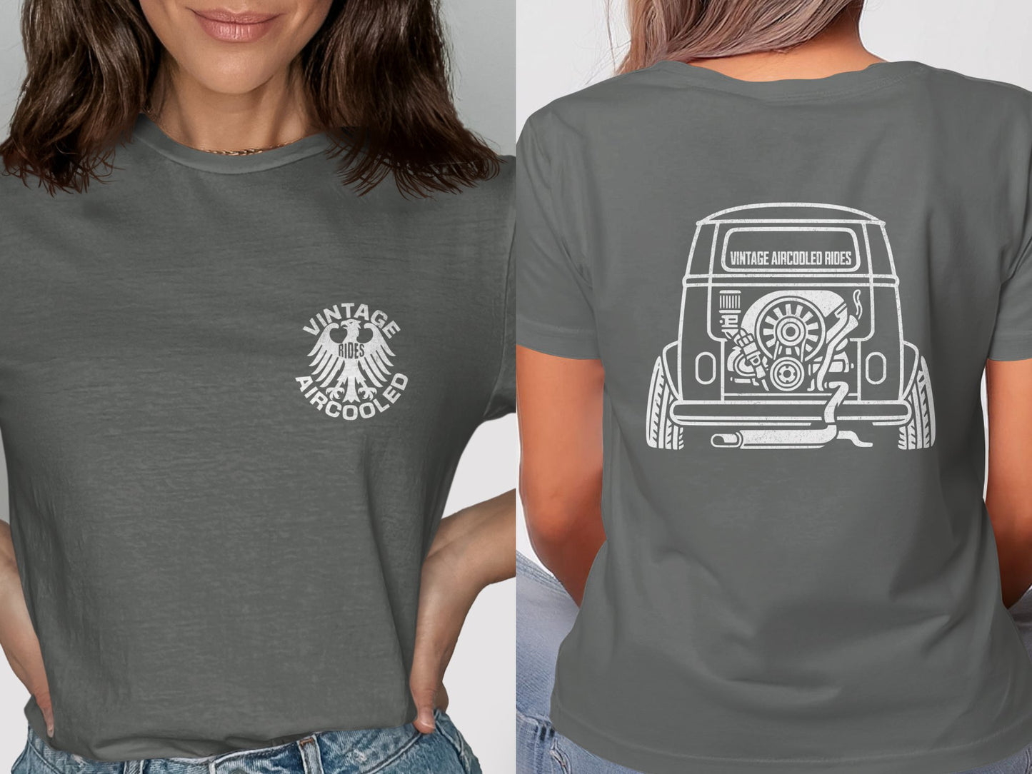 Vintage Aircooled Rides Graphic Tee Shirt product