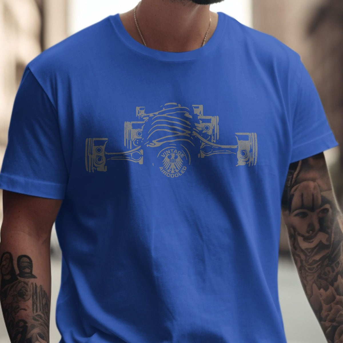 Racing Engine Art Graphic Tee Shirt Product