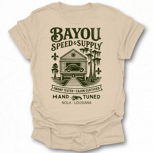 Bayou Speed and Supply Swamp Tested Cajun Certified Shirt