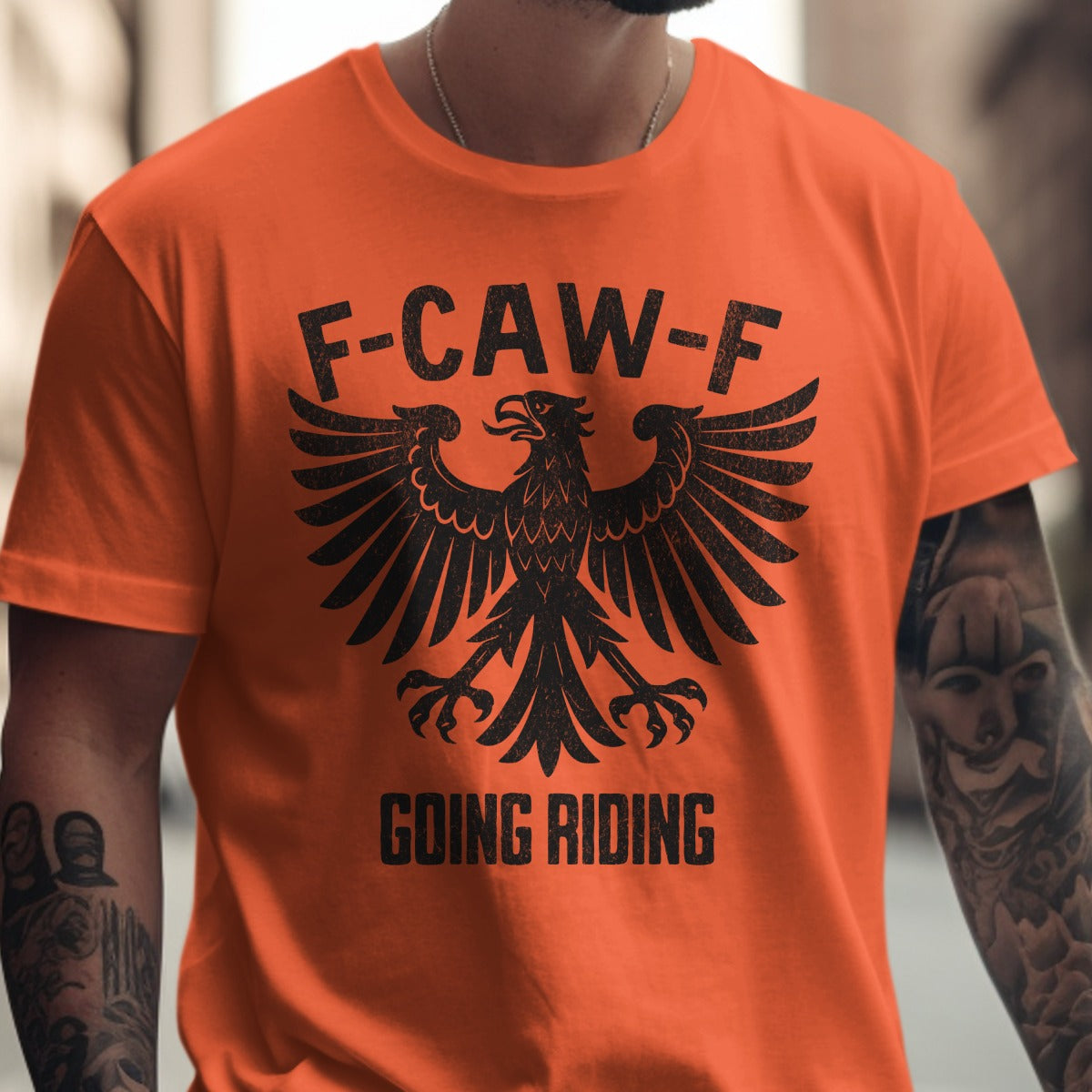 F-CAW-F Going Riding Distinctive Graphic Tee