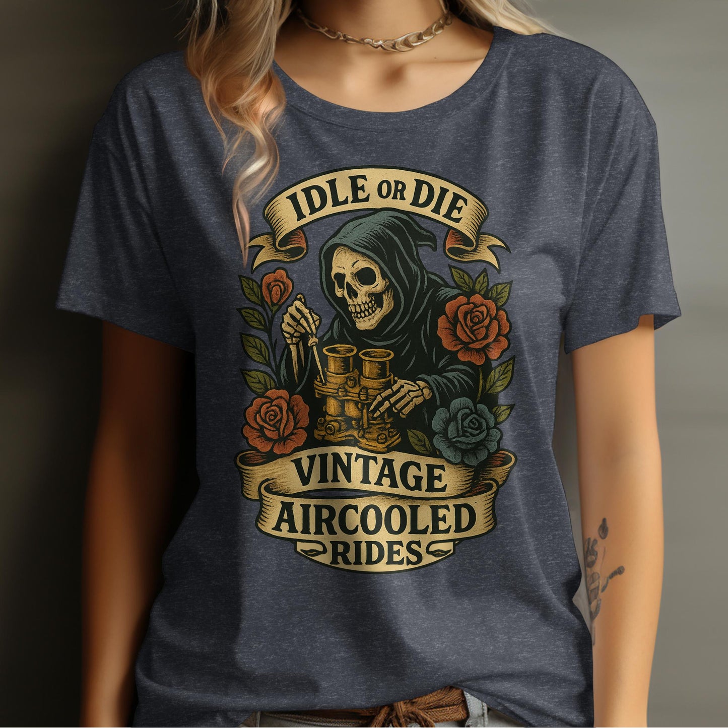 Idle or Die Vintage Aircooled Rides T-shirt product