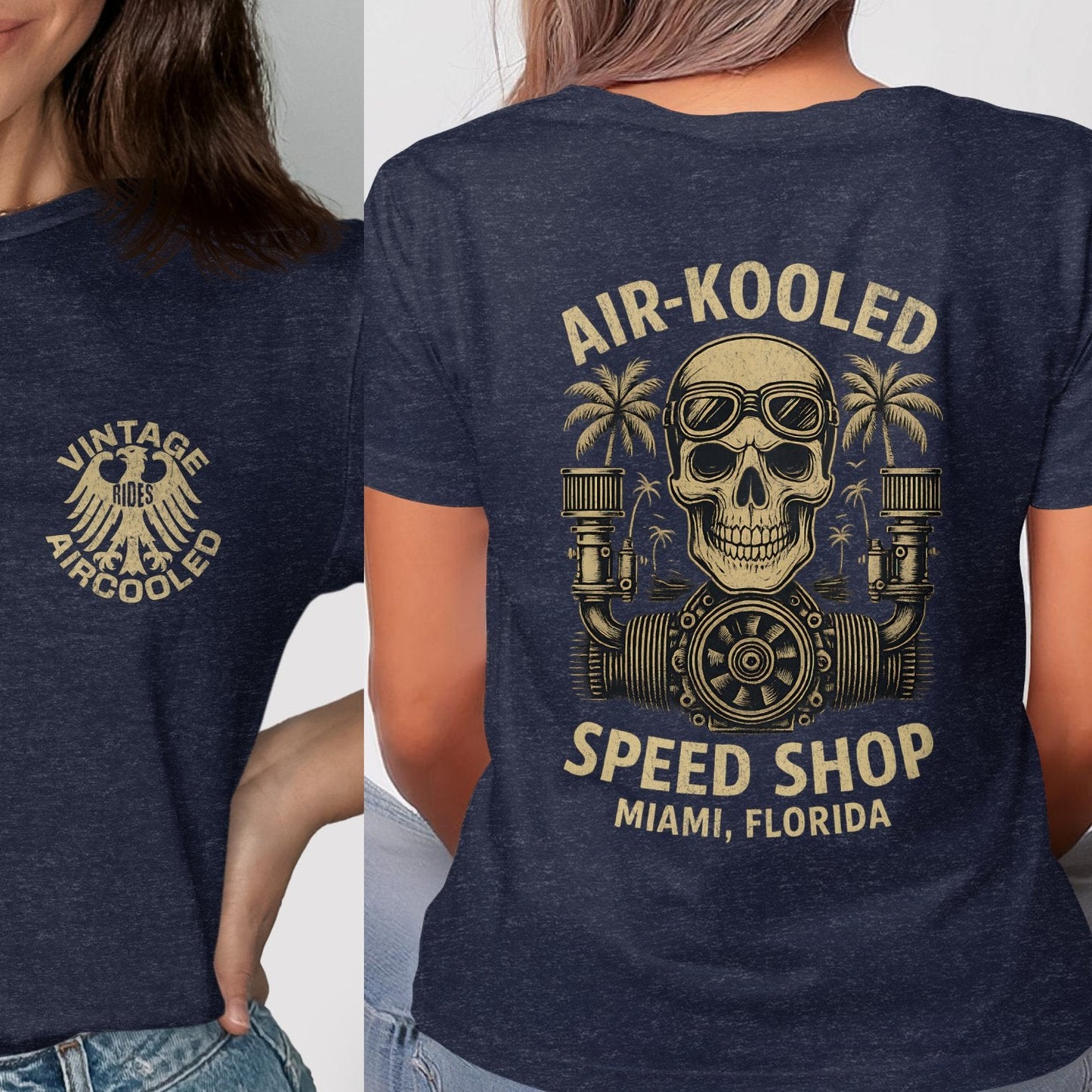 Vintage Aircooled Speed Shop Miami Florida T-shirt product type