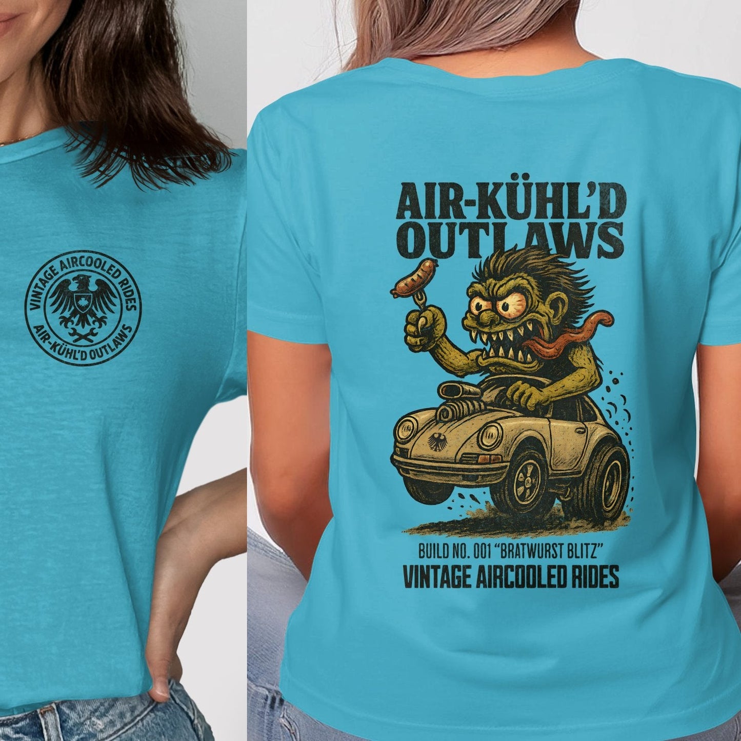 Air-Kühl'd Outlaws Vintage Hot Rod T-Shirt product type