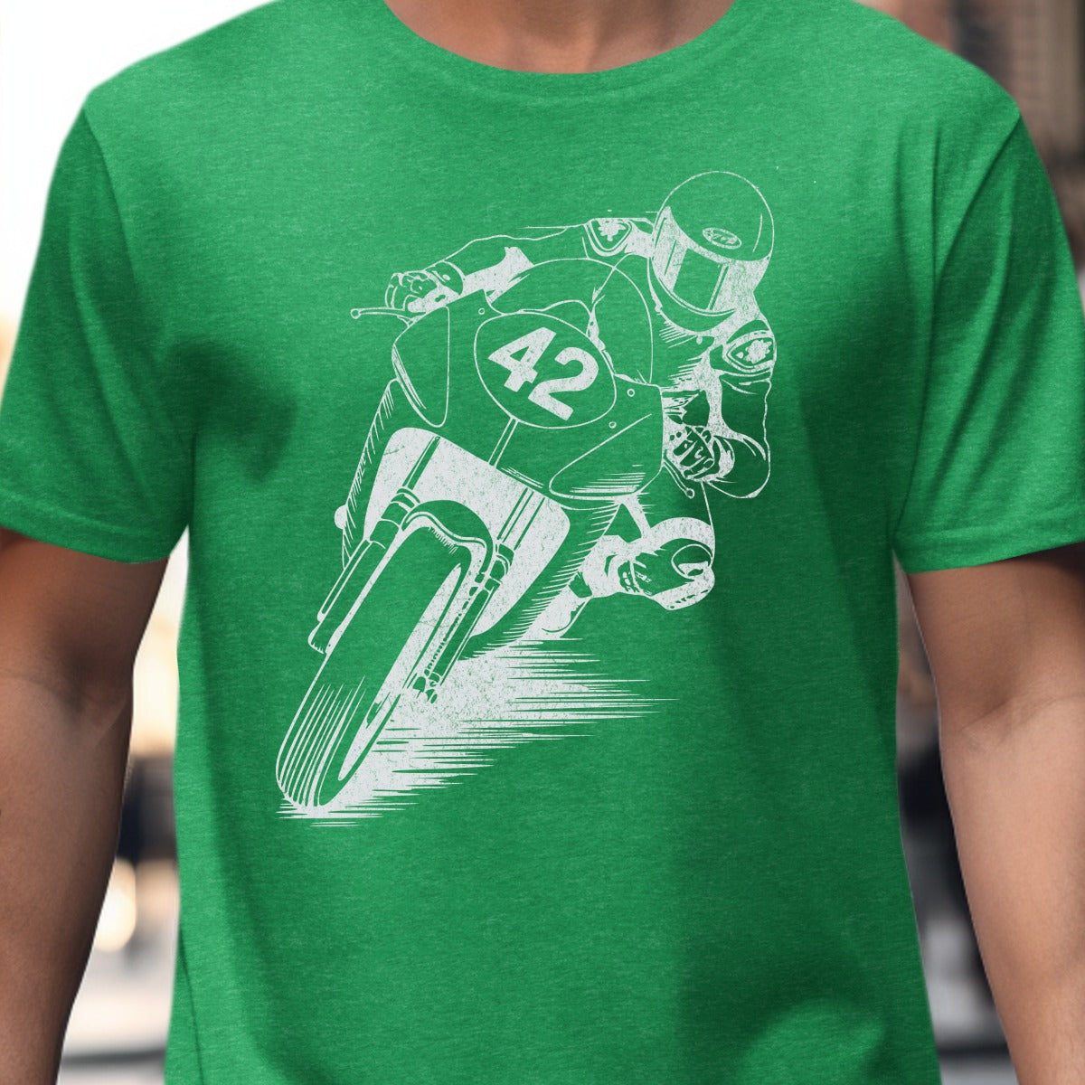 Vintage Motorcycle Racer Graphic T-Shirt product type