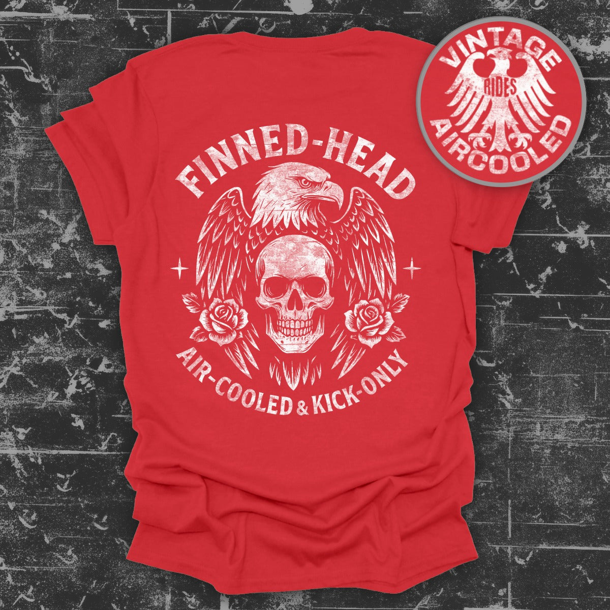 Finned-Head Air-Cooled & Kick-Only Vintage Rides Shirt