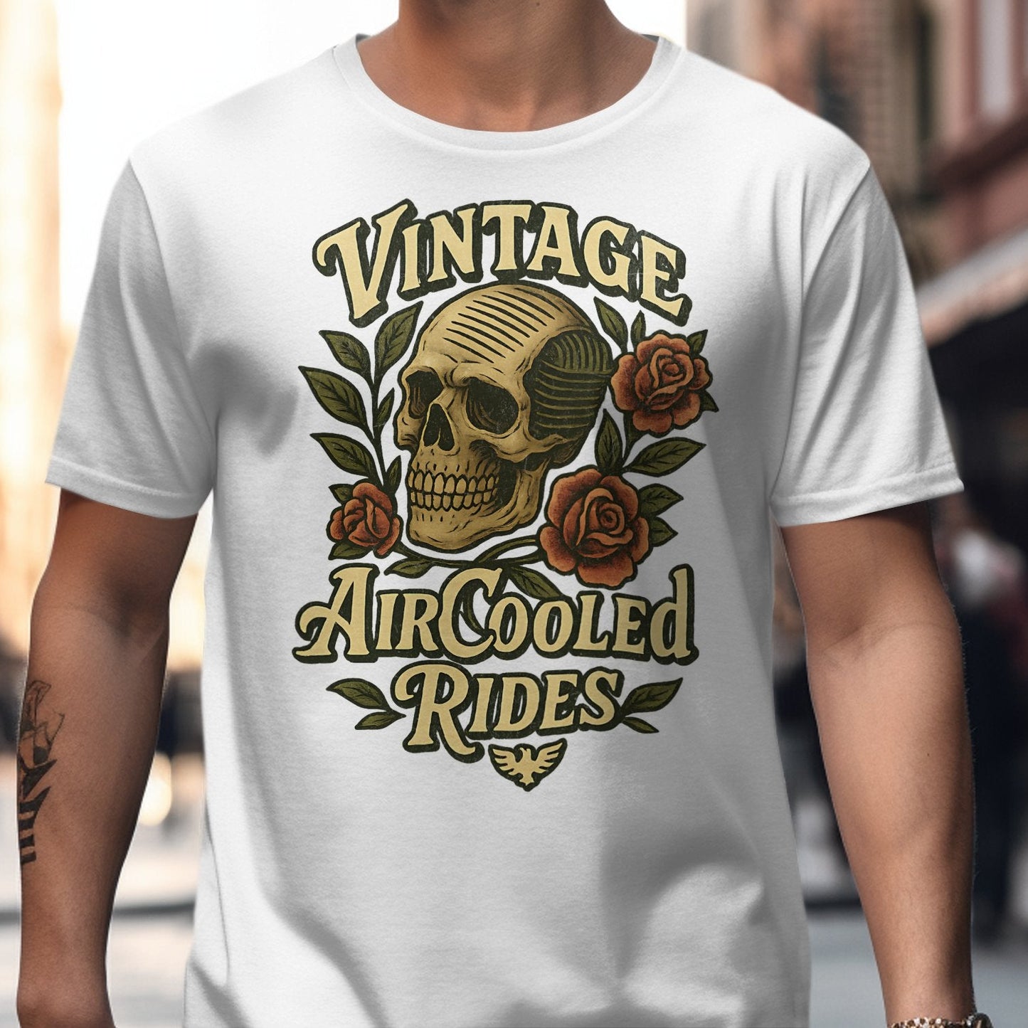 Vintage Air Cooled Rides Skull Graphic product