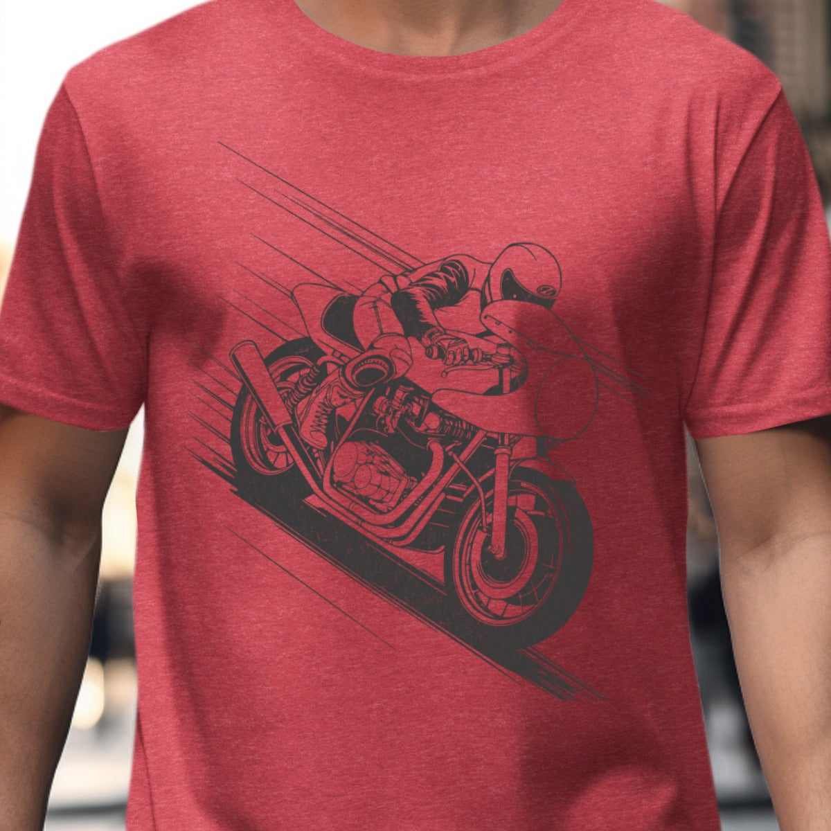 Retro Racer Motorcycle Graphic T-Shirt product