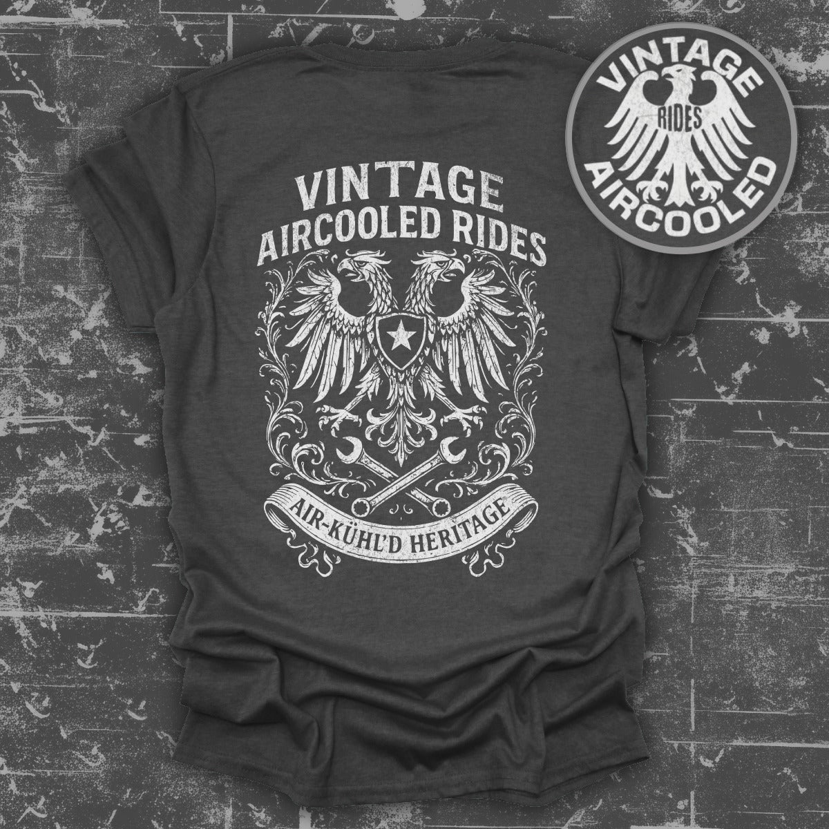 Vintage AirCooled Rides Graphic Tee Enthusiast Shirt