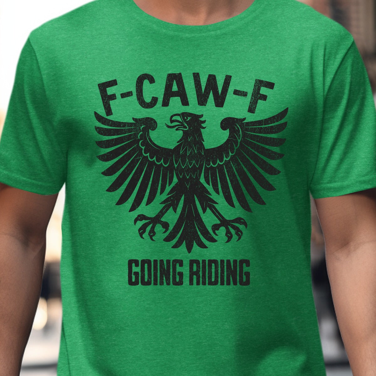 F-CAW-F Going Riding Eagle Graphic Tee Shirt