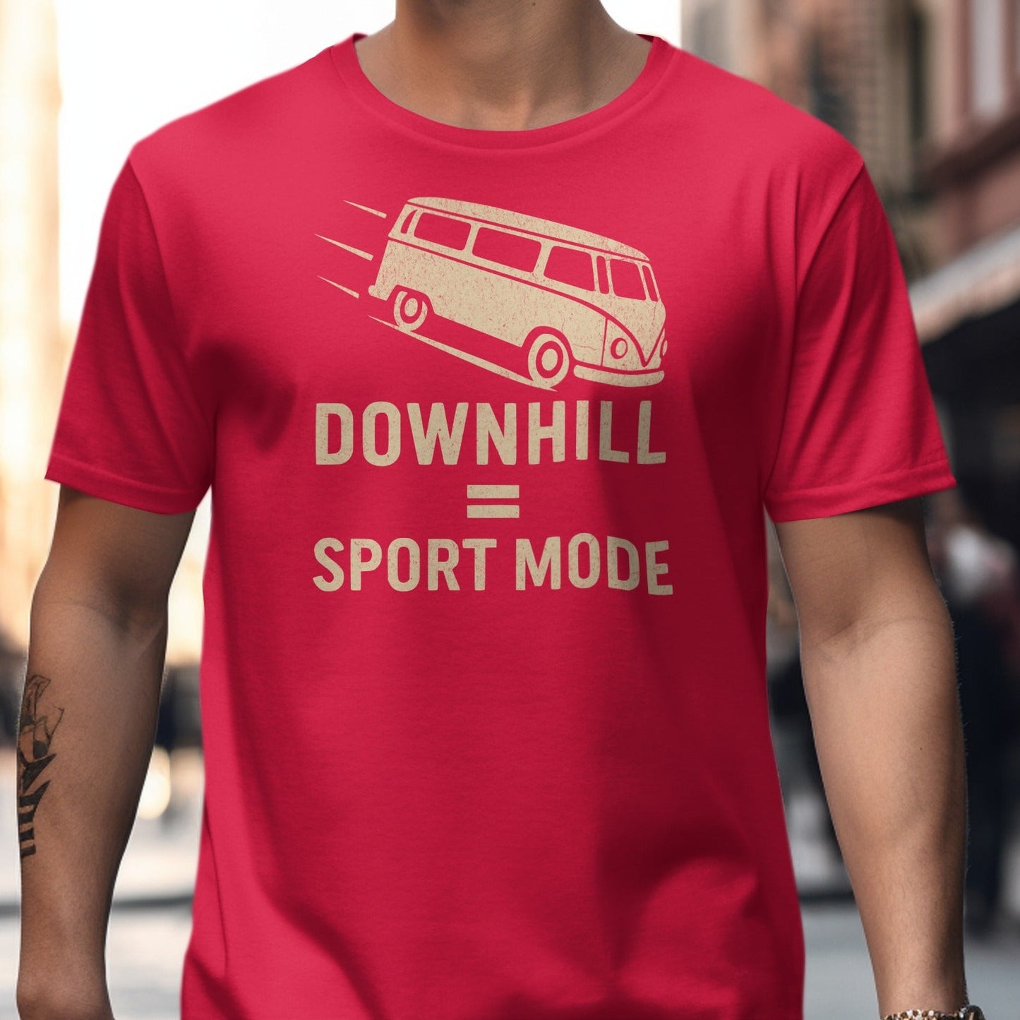 Downhill Sport Mode Graphic Men's T-shirt product