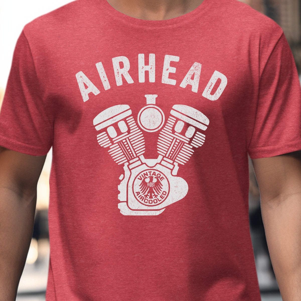 Airhead Vintage Motorcycle Engine Graphic Shirt