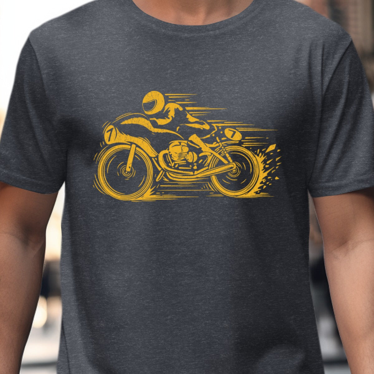 Vintage Motorcycle Graphic Printed T-Shirt product type