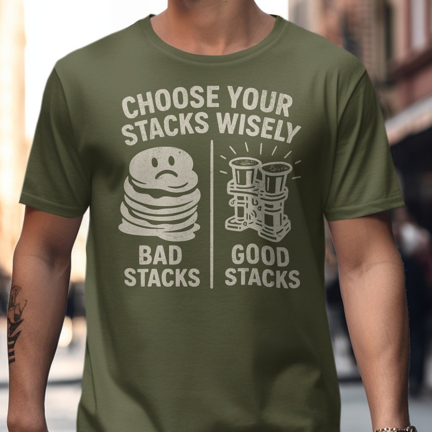 Choose Your Stacks Wisely Graphic T-Shirt product type