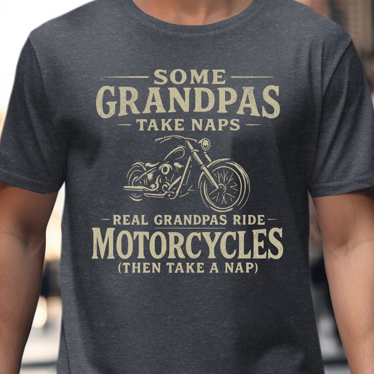 Some Grandpas Take Naps Motorcycles Ride Shirt Product Type
