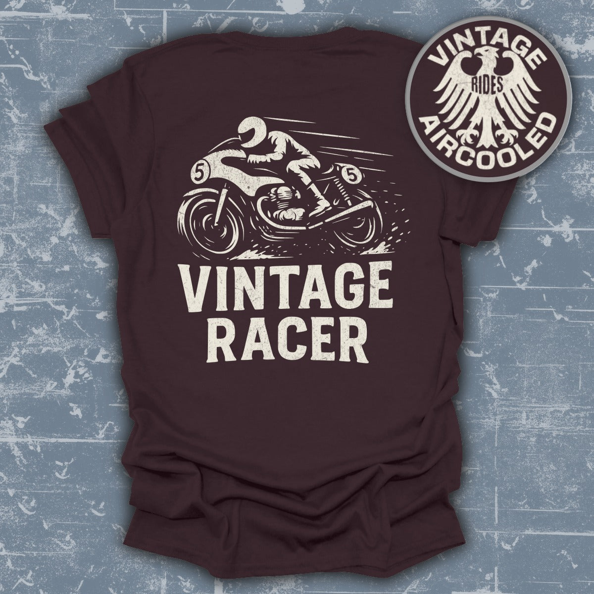 Vintage Racer Graphic Motorcycle T Shirt product