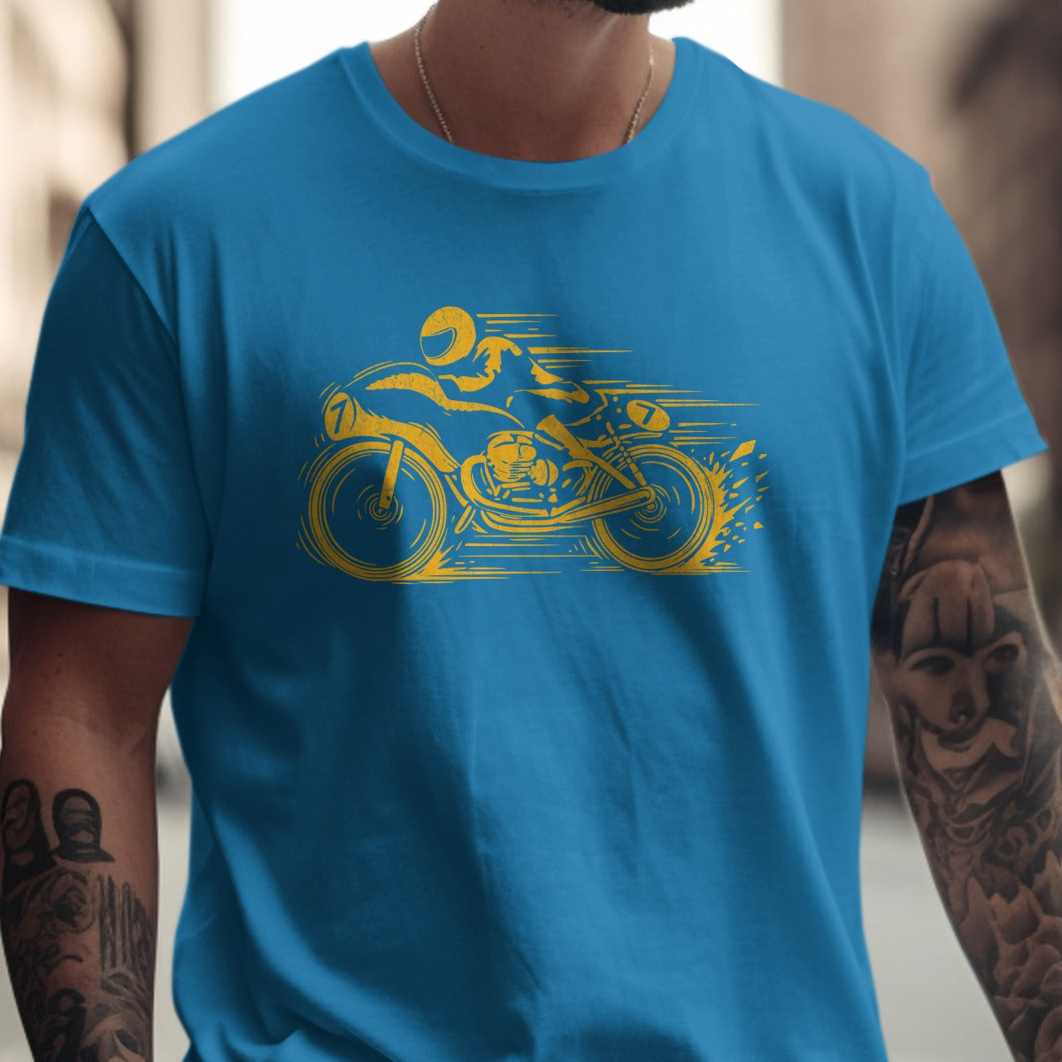 Dynamic Motorcycle Graphic Short Sleeve product type