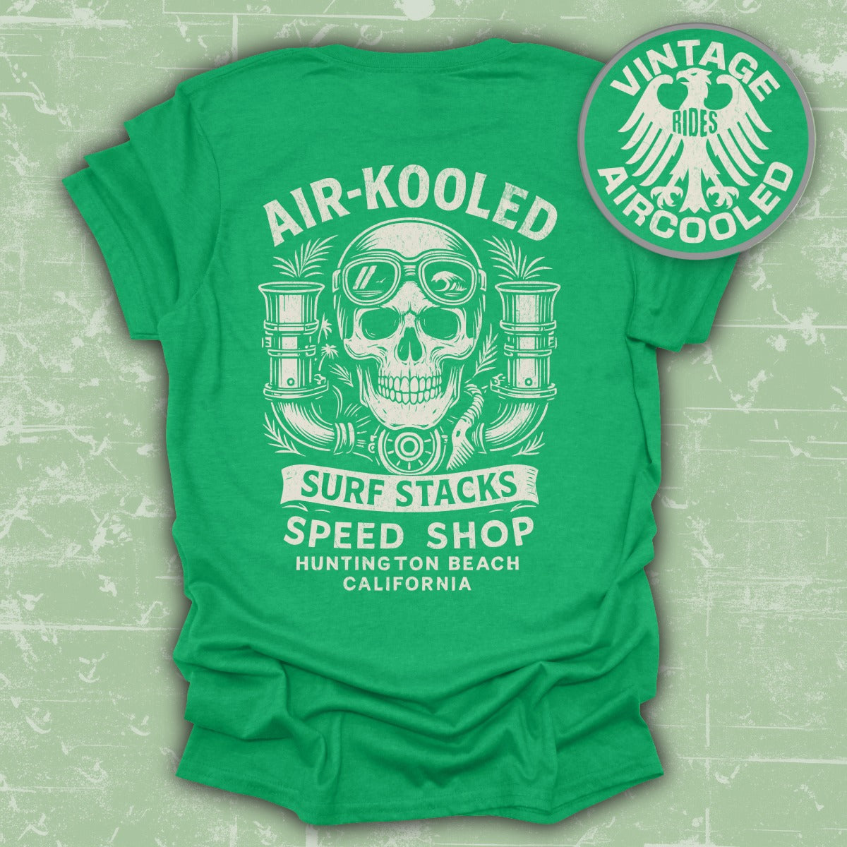 Air-Kooled Surf Stacks Speed Shop California T-shirt product