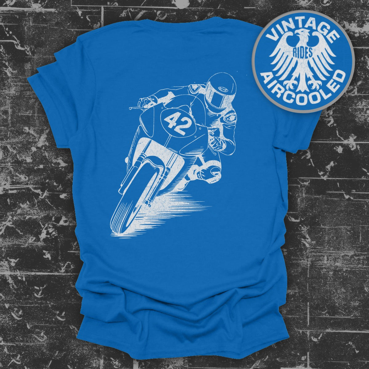Vintage Aircooled Racing Motorcycle T-shirt product type