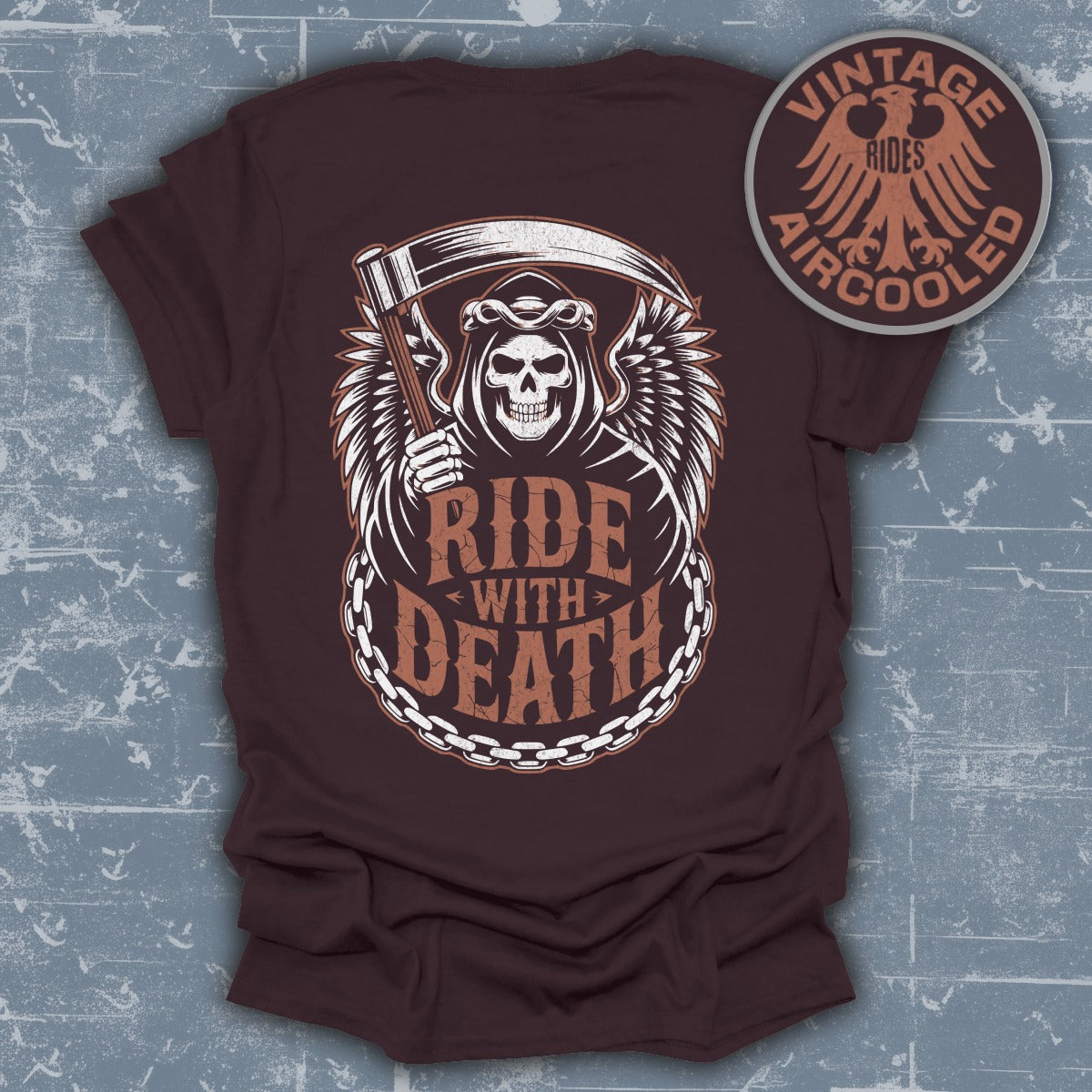 Ride With Death Graphic Vintage Rides T-Shirt product