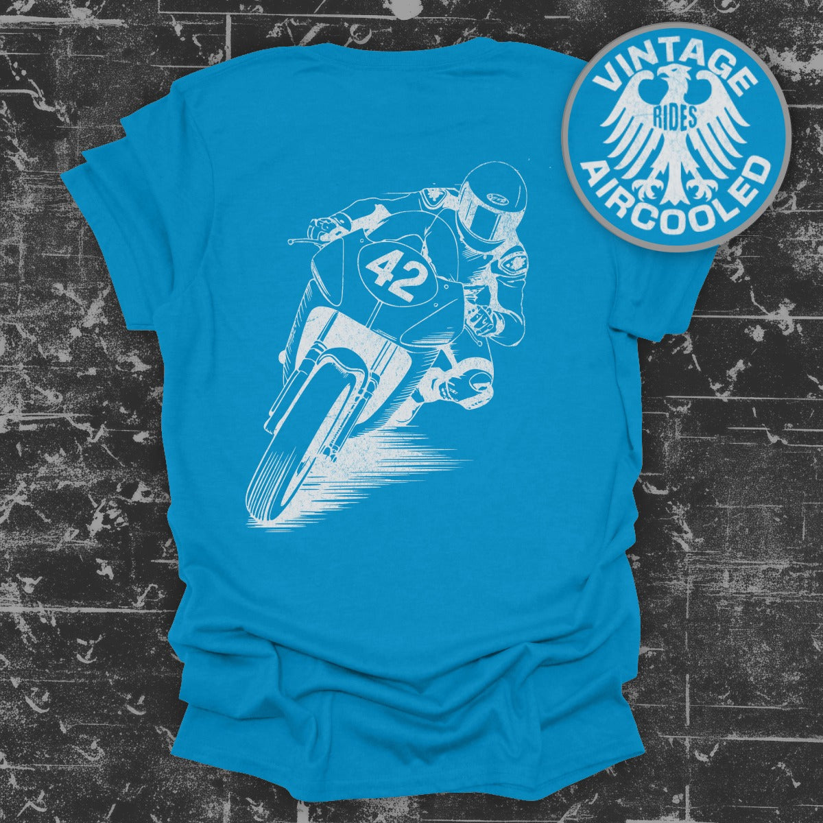 Vintage Rides Aircooled Motorcycle T-Shirt product type