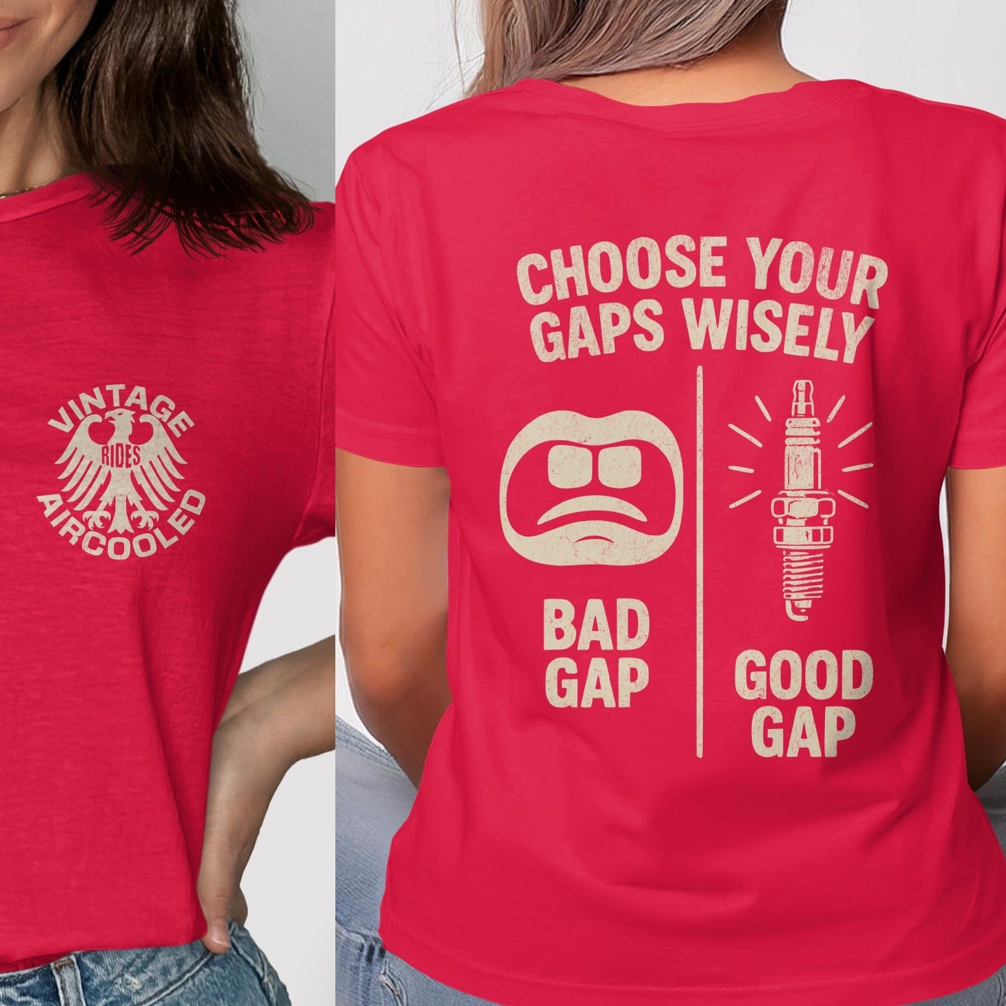 Vintage Aircooled Choose Your Gaps Wisely T-shirt product type