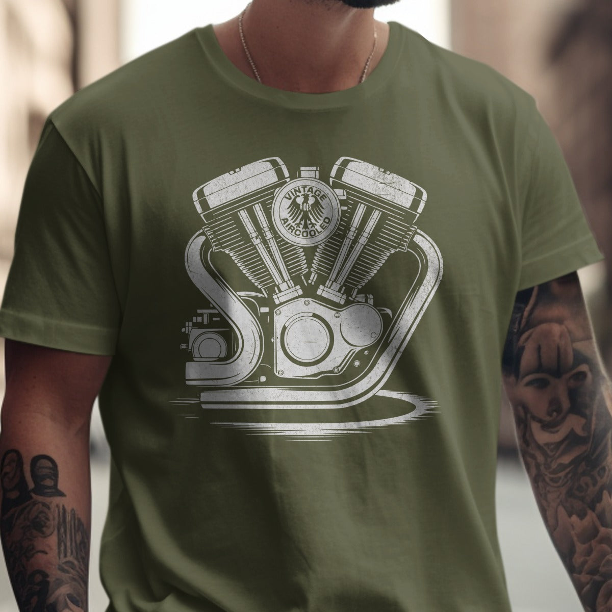 Vintage Motorcycle Engine Graphic T-Shirt product