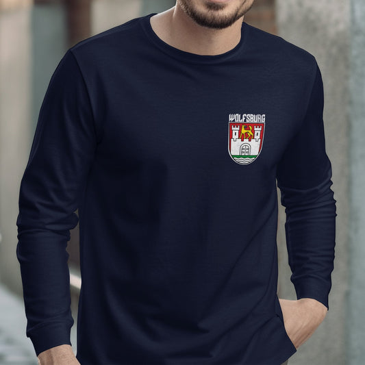 Wolfsburg Crest Navy Blue Long Sleeve Shirt product type