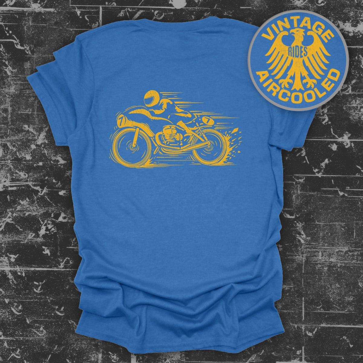 Vintage Rides Aircooled Motorcycle Design T-shirt product type