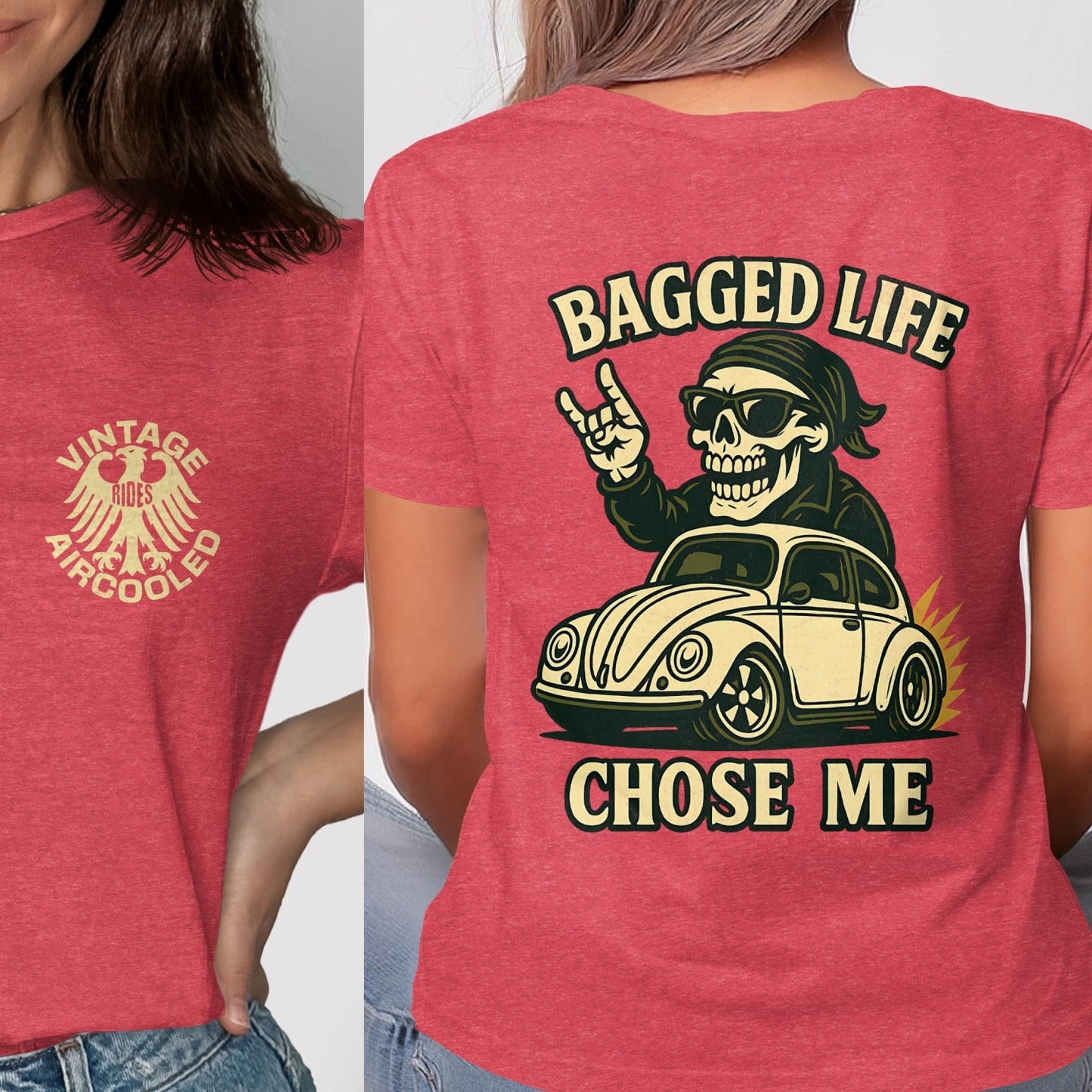 Vintage Aircooled Bagged Life Chose Me T-shirt product type