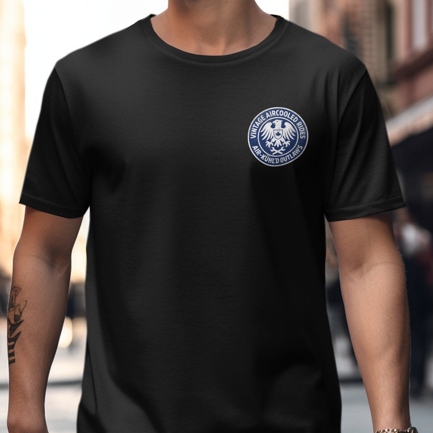 Stylish Urban Black Men's T-Shirt Casual Daily product