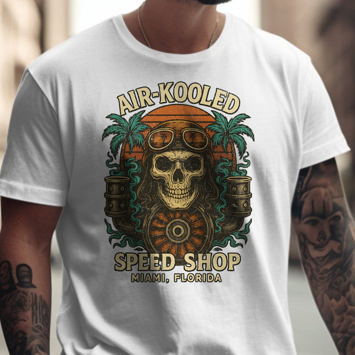 Air-Kooled Speed Shop Miami Florida T-Shirt product type