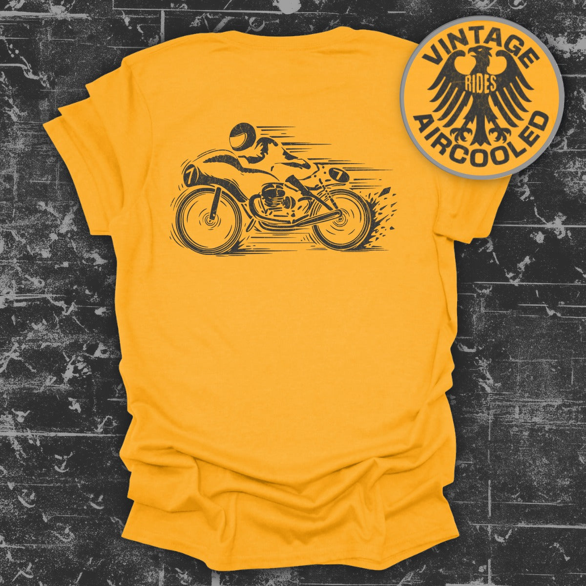 Vintage Rides Yellow Graphic T-Shirt product