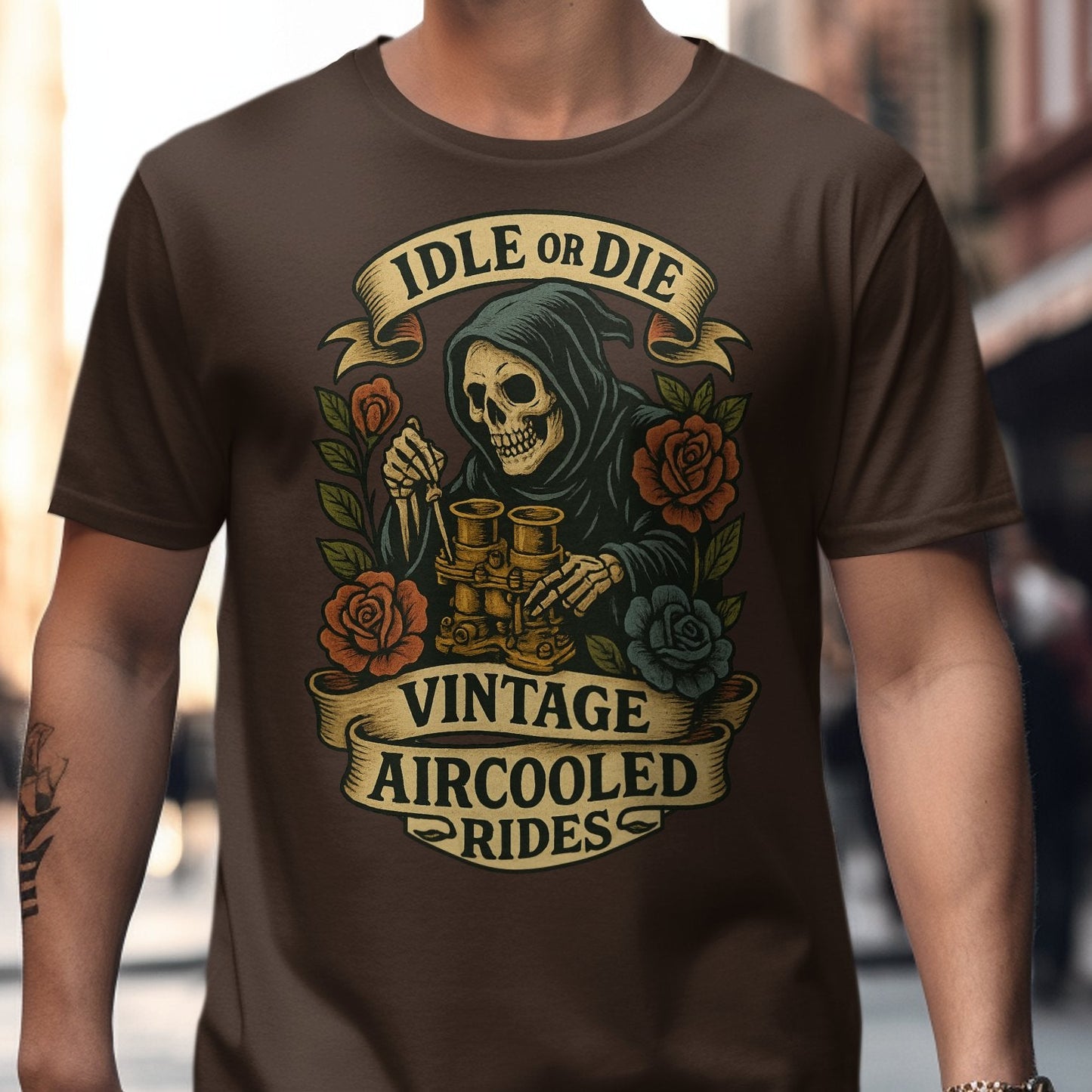Idle or Die Vintage Aircooled Rides T-shirt product