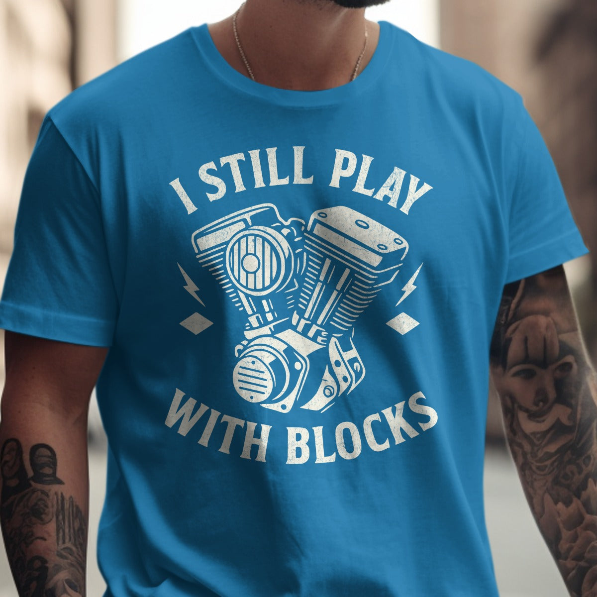 I Still Play With Blocks Graphic T-Shirt product type