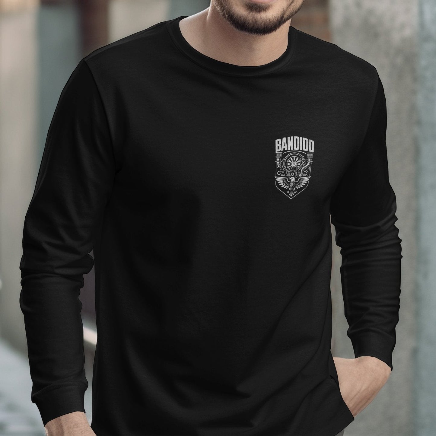 Bandido Black Long Sleeved Graphic Apparel product