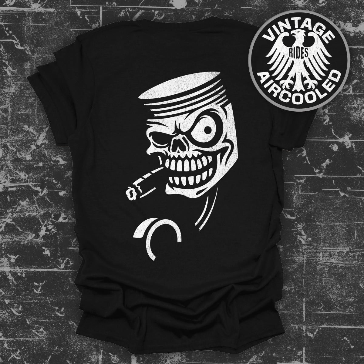 Vintage Rides Aircooled Skull Graphic Shirt product