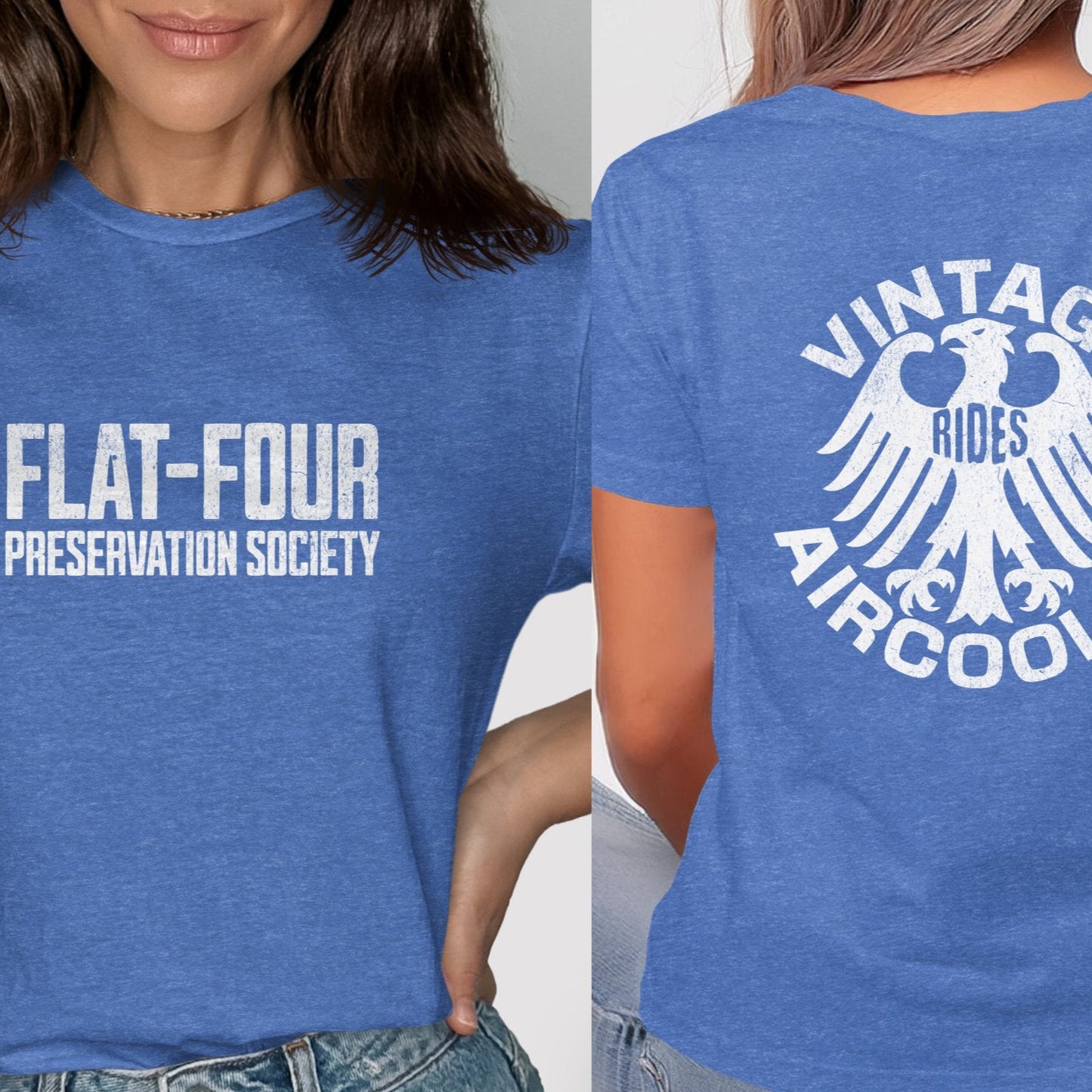 Vintage Aircooled Flat-Four Society T-shirt product type