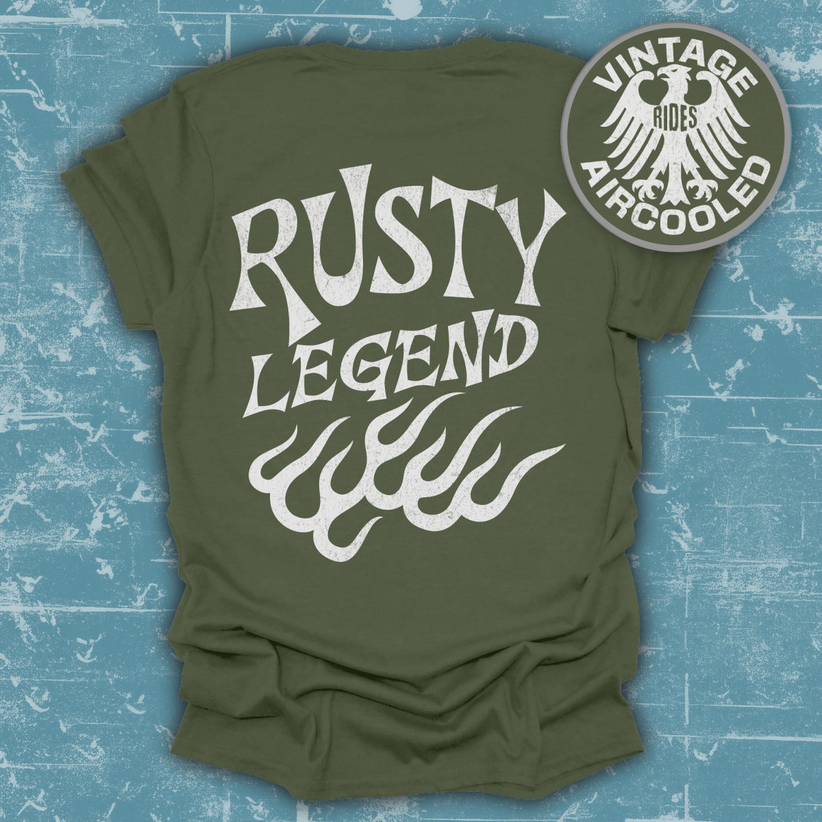 Vintage Rusty Legend Aircooled Themed T-shirt product