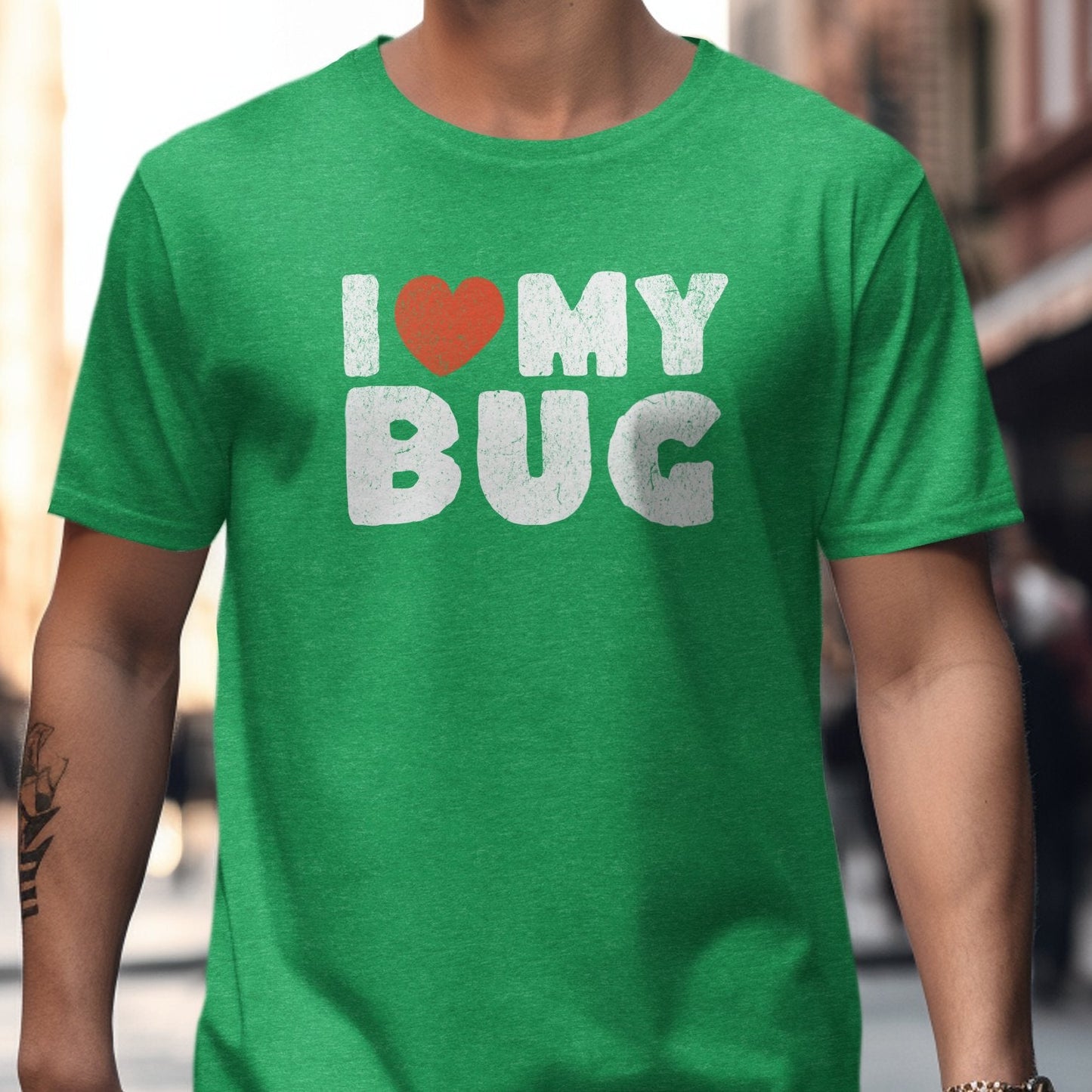 I Love My Bug Graphic Tee Shirt Casual Fashion product