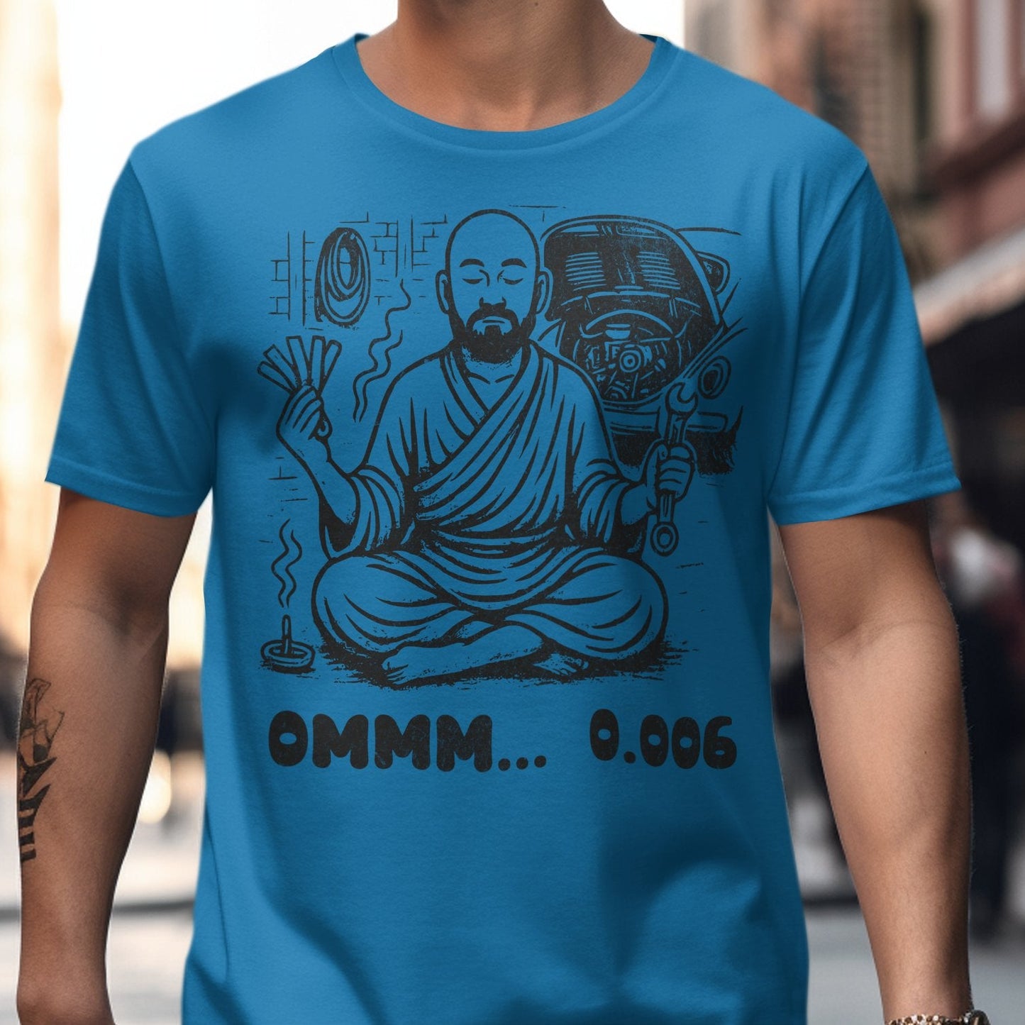 Meditative Buddha with Pop Culture Twist T-shirt product