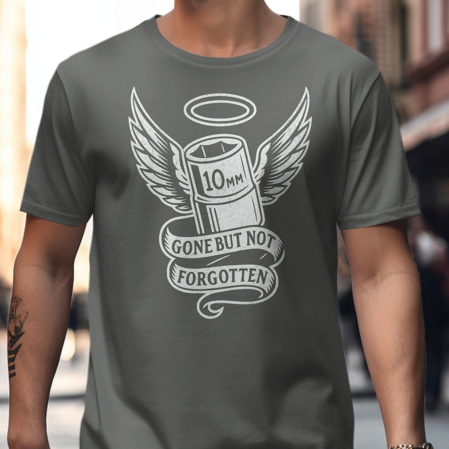 Gone But Not Forgotten Angel Wings Graphic TShirt product