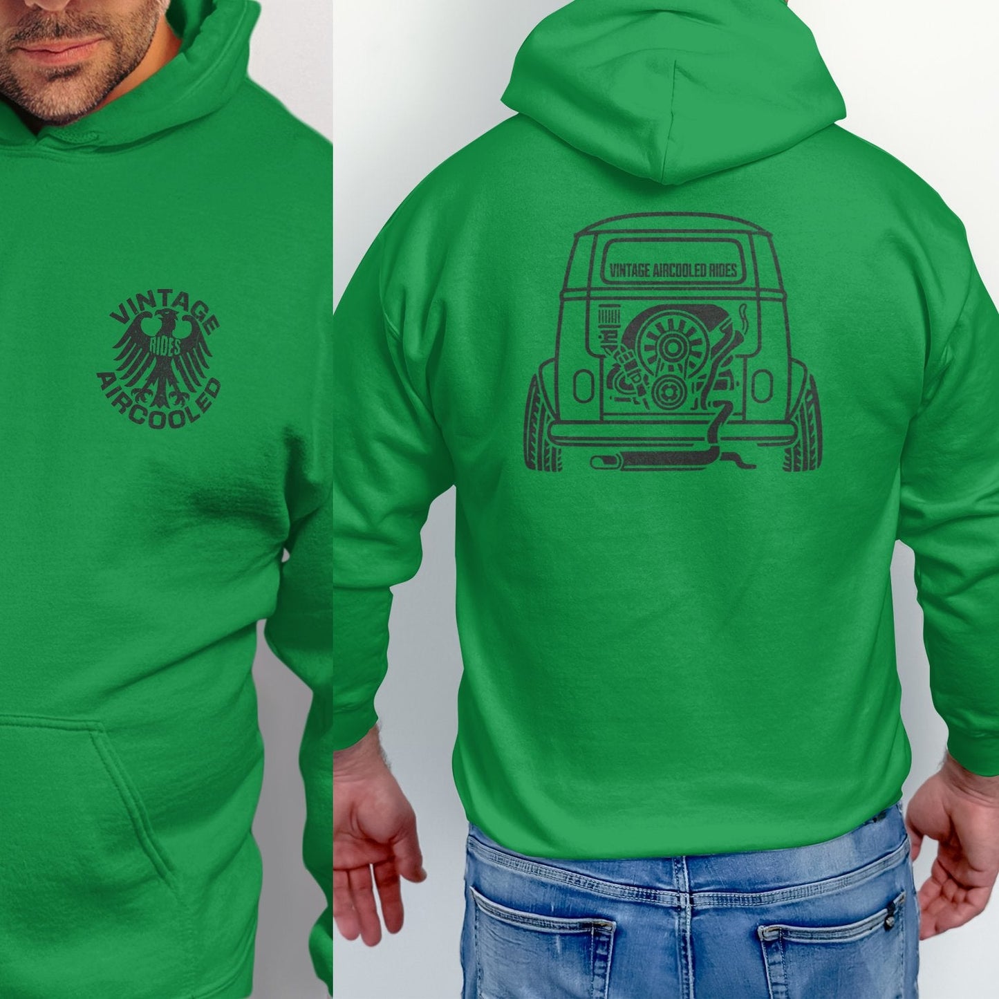 Vintage Aircooled Vehicles Graphic Hoodie product