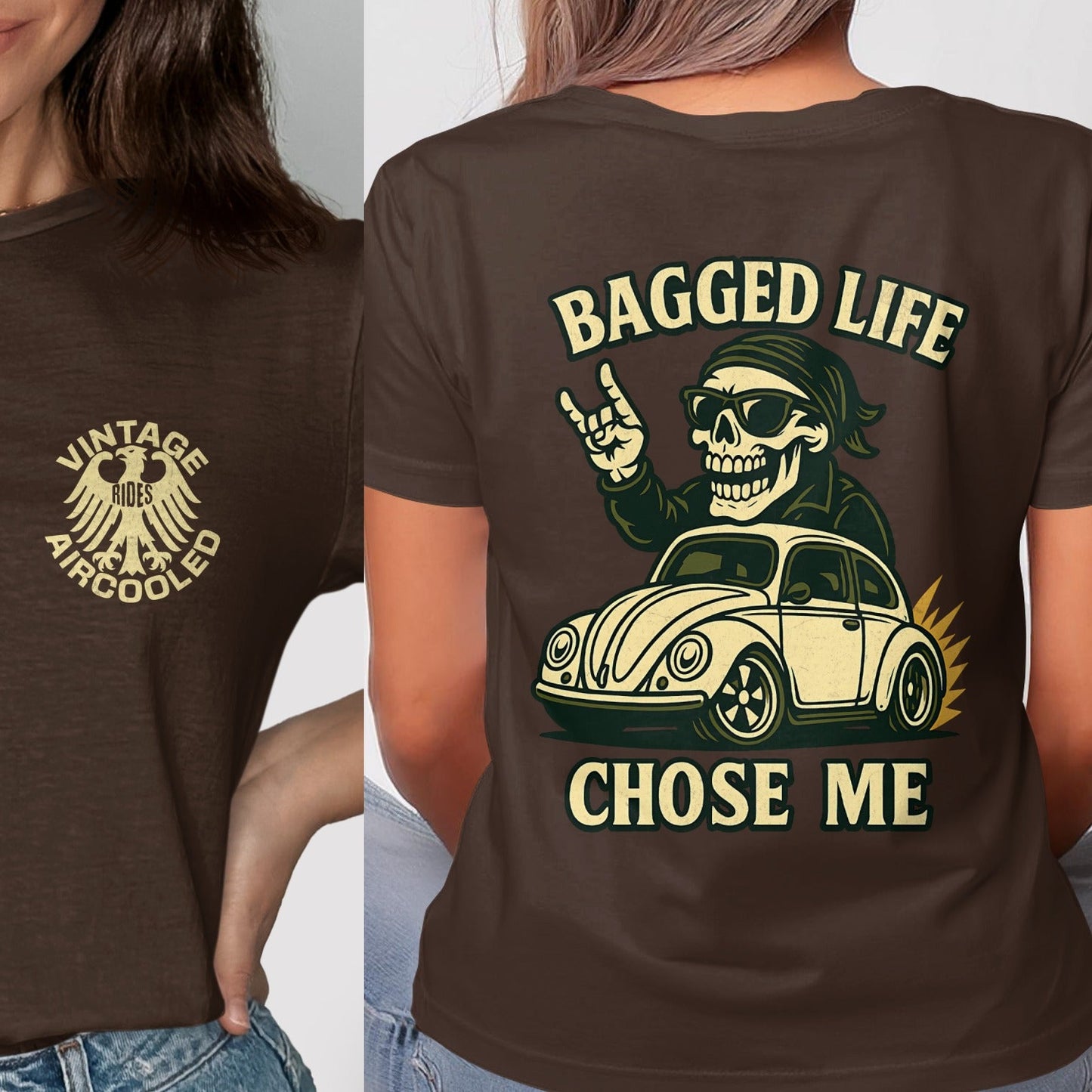 Vintage Aircooled Bagged Life Chose Me T-Shirt product type